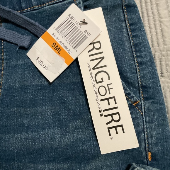 Ring of Fire Boys Denim Joggers. NWT Size S and L - Picture 3 of 6